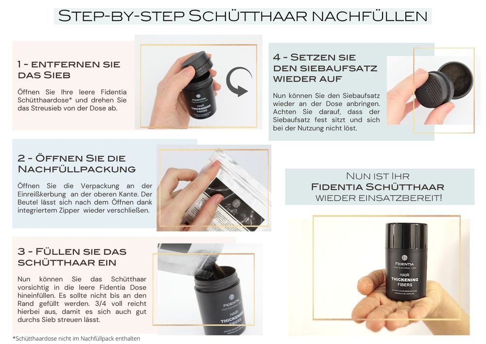 Fidentia Premium Schütthaar Nachfüllpack 40g Klassik