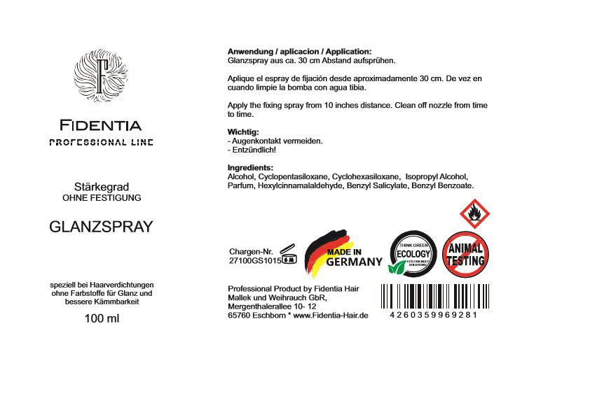 Fidentia Glanzspray für Haarverdichter