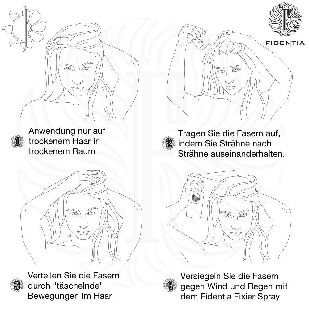 Schütthaar nur in trockenen Räumen anwenden